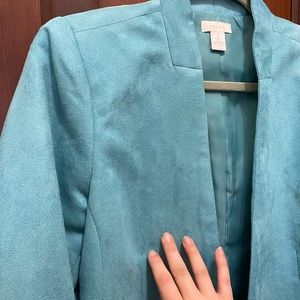 Chico’s Textured Teal Blazer